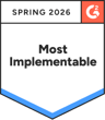 G2 badge - most implementable
