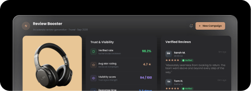 Review booster - visual