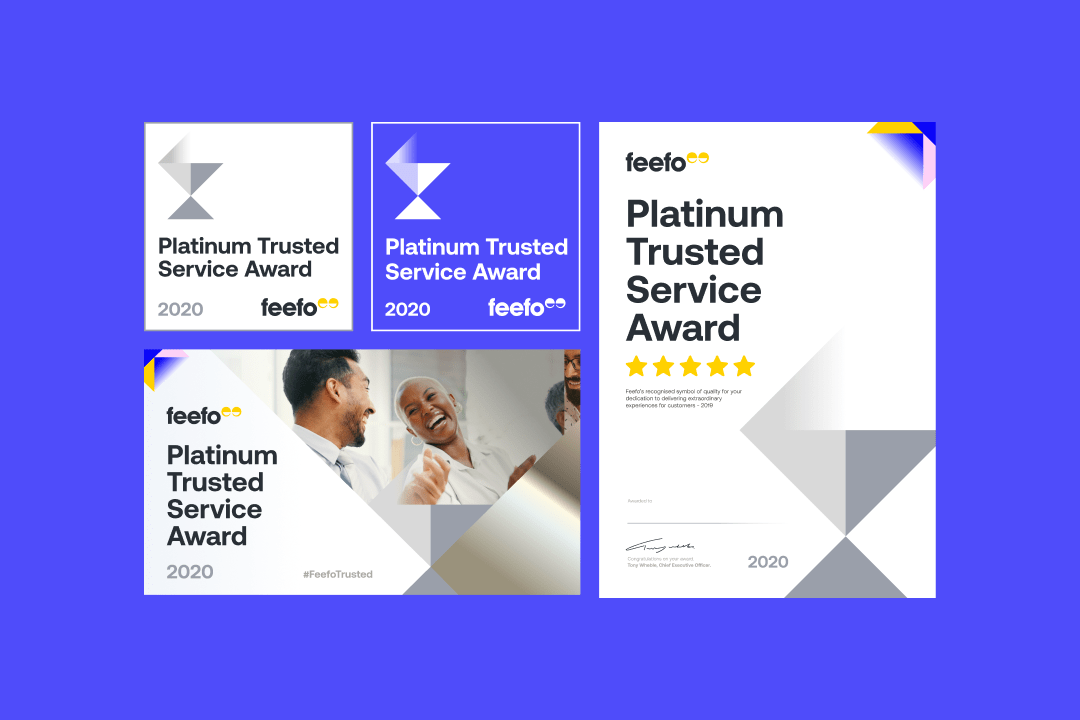 Platinum Service Award announcement thumbnail graphic