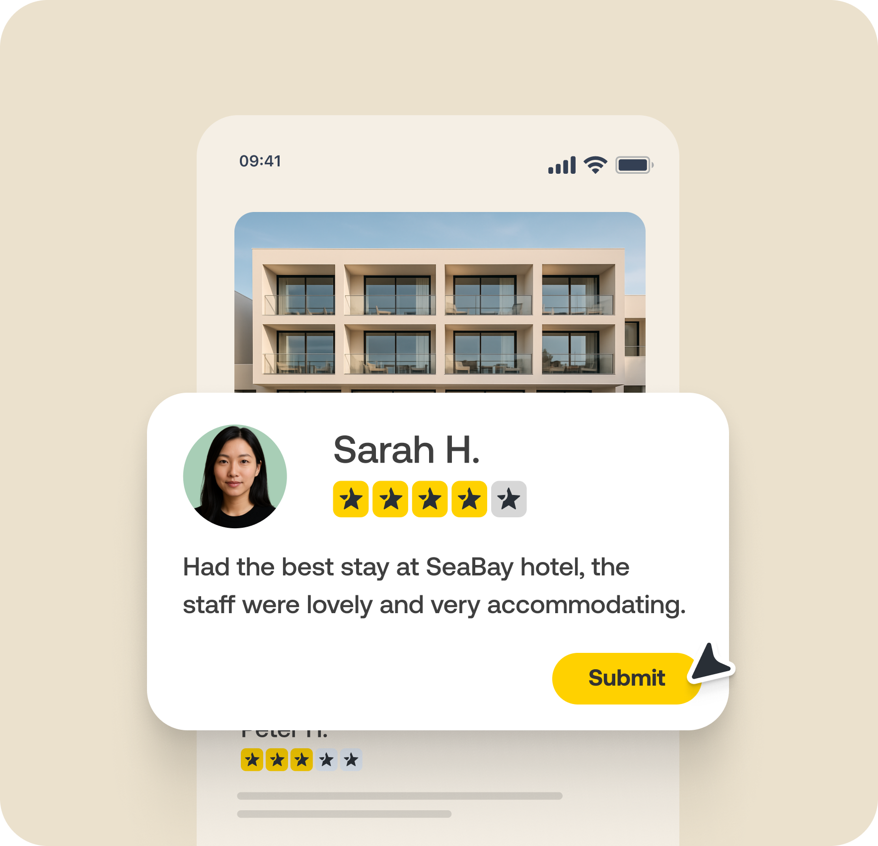 Leave a review - visual